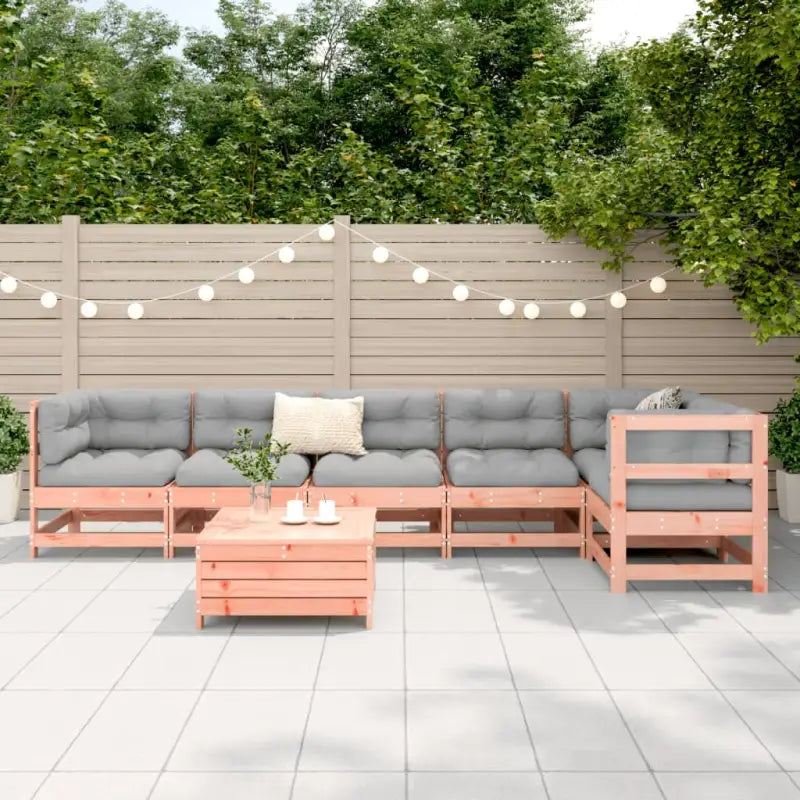 Houten loungeset van massief douglas vurenhout voor in je tuin - Tuinsets
