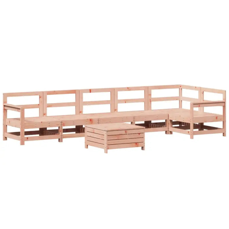 Houten loungeset van massief Douglas vurenhout voor je tuin of terras - Tuinsets