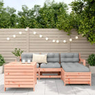 Houten loungeset van massief Douglas vurenhout voor je tuin of terras - Tuinsets