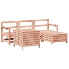 Houten loungeset van massief Douglas vurenhout voor je tuin of terras - Tuinsets