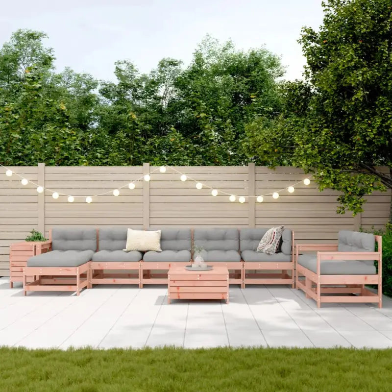 Houten loungeset van massief douglas vurenhout voor tuin en terras - Tuinsets
