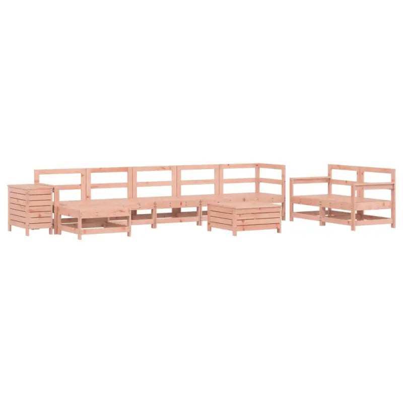 Houten loungeset van massief douglas vurenhout voor tuin en terras - Tuinsets