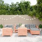 Houten loungeset van massief Douglas vurenhout voor tuin en terras - Tuinsets