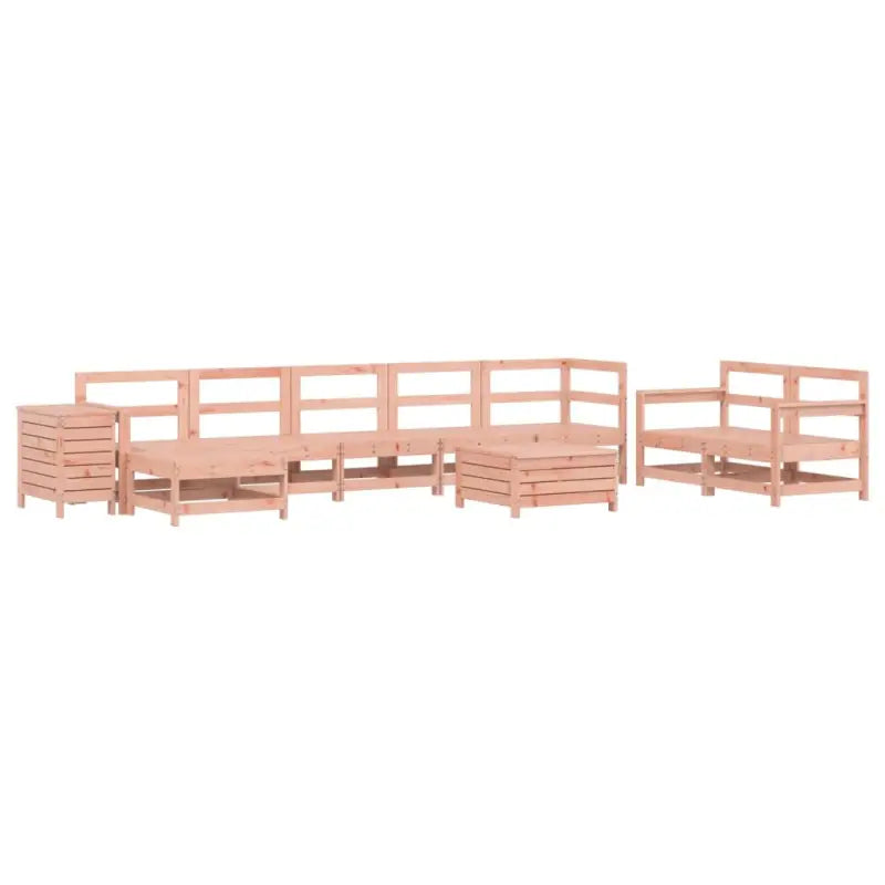 Houten loungeset van massief douglas vurenhout voor tuin en terras - Tuinsets