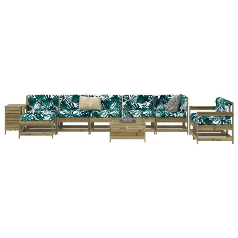 Houten loungeset van massief douglas vurenhout voor tuin en terras - Naturel geïmpregneerd - Tuinsets