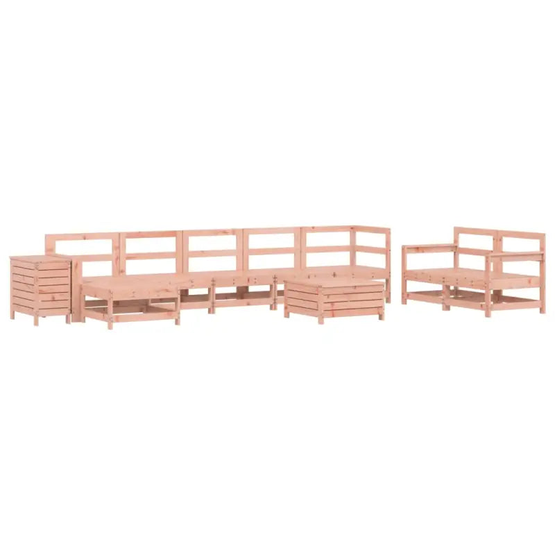 Houten loungeset van massief Douglas vurenhout voor tuin en terras - Tuinsets