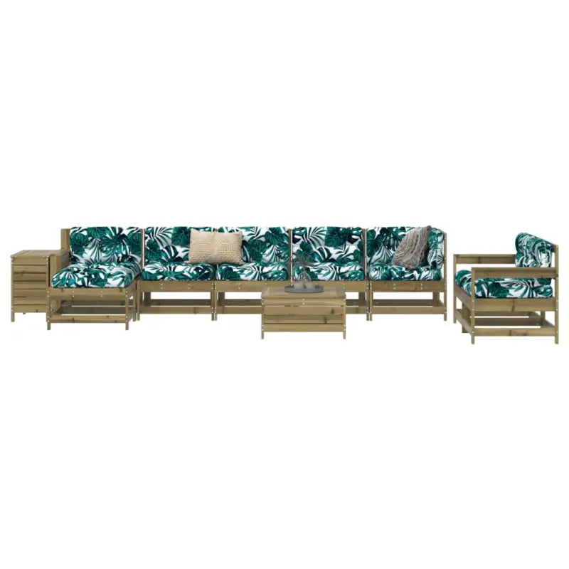 Houten loungeset van massief Douglas vurenhout voor tuin en terras - Naturel geïmpregneerd - Tuinsets