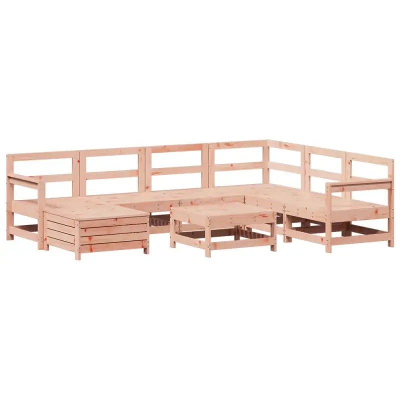 Houten loungeset van massief douglas vurenhout voor tuin en terras - Tuinsets