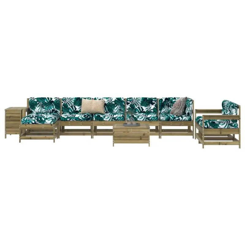 Houten loungeset van massief douglas vurenhout voor tuin en terras - Naturel geïmpregneerd - Tuinsets