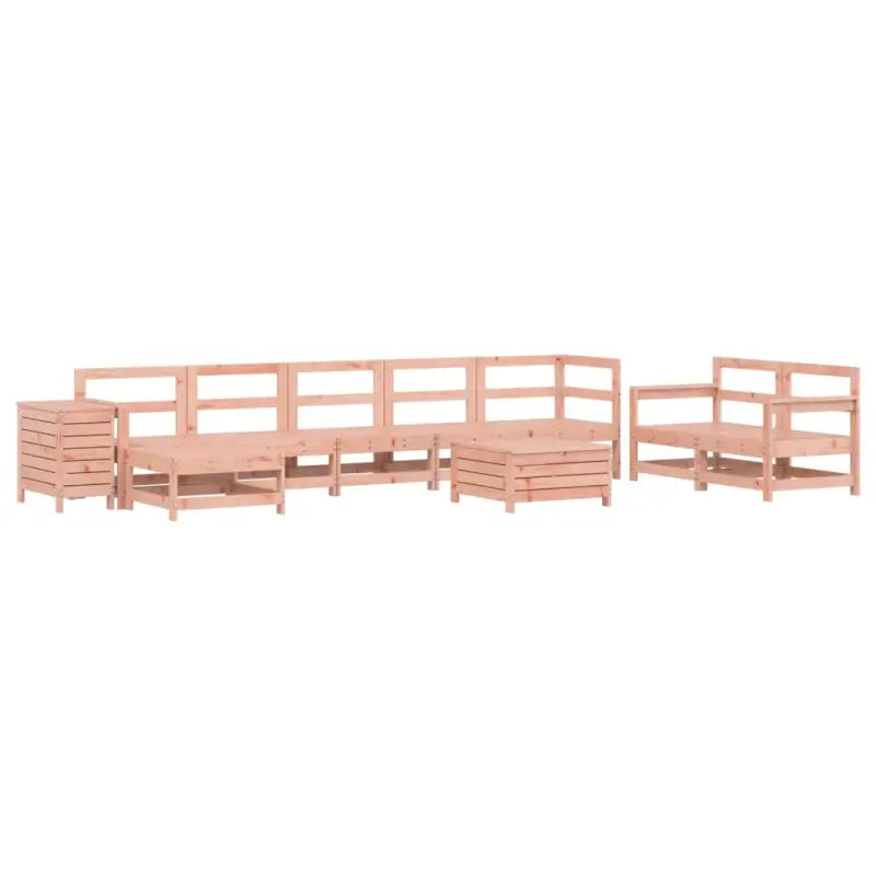 Houten loungeset van massief Douglas vurenhout voor tuin en terras - Tuinsets