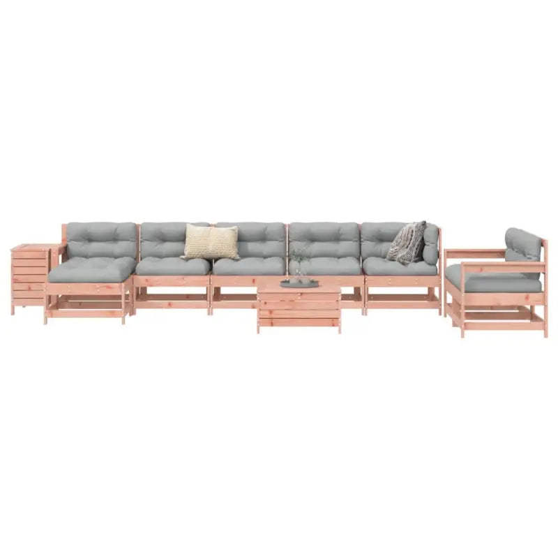 Houten loungeset van massief douglas vurenhout voor tuin en terras - Tuinsets