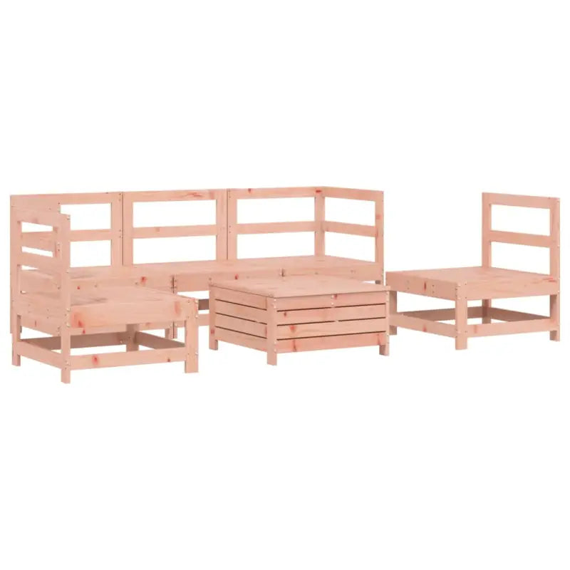 Houten loungeset van massief douglas vurenhout voor tuin of terras - Tuinsets