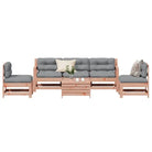 Houten loungeset van massief douglashout met gelat ontwerp - Tuinsets