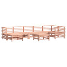 Houten loungeset van massief Douglashout met voetenbank en salontafel - Tuinsets