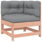 Houten loungeset van massief douglashout met voetenbank en salontafel - Tuinsets