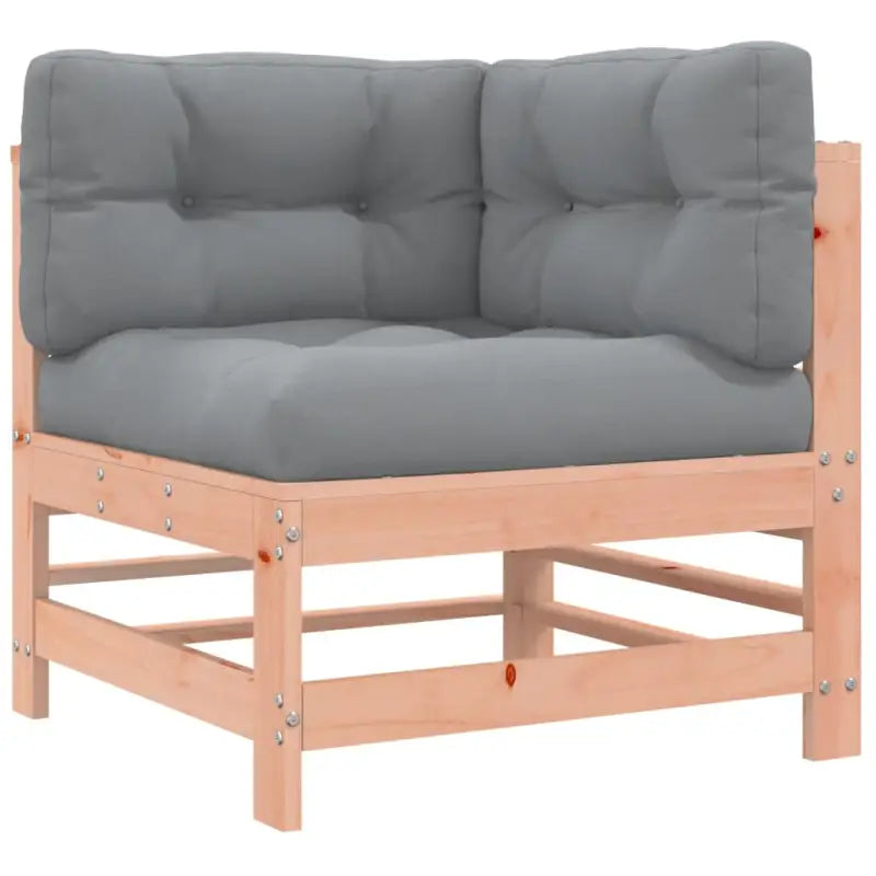 Houten loungeset van massief Douglashout met voetenbank en salontafel - Tuinsets