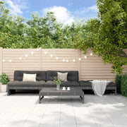 Houten loungeset van massief grenenhout inclusief voetenbank en salontafel - Tuinsets