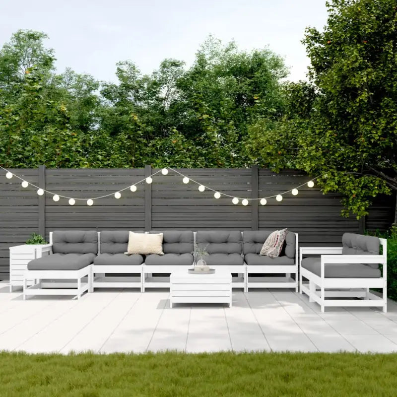 Houten loungeset van massief grenenhout met modulair ontwerp voor tuin en terras - Tuinsets