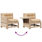 Houten loungeset van massief grenenhout met modulair ontwerp - Tuinsets