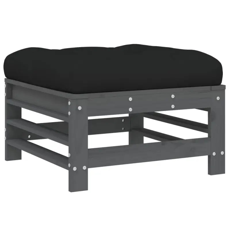 Houten loungeset van massief grenenhout met voetenbank en salontafel - Tuinsets