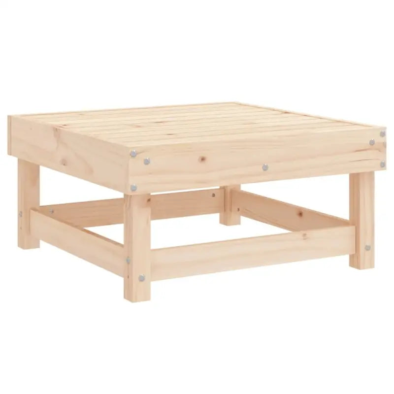 Houten loungeset van massief grenenhout met voetenbank en salontafel - Tuinsets