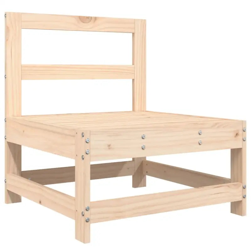 Houten loungeset van massief grenenhout met voetenbank en salontafel - Tuinsets