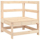Houten loungeset van massief grenenhout met voetenbank en salontafel - Tuinsets