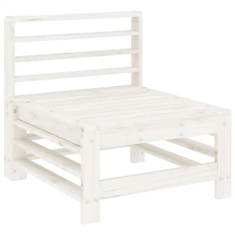 Houten loungeset van massief grenenhout met voetenbank en salontafel - Tuinsets