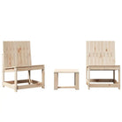 Houten loungeset van massief grenenhout voor in de tuin of op het terras - Tuinstoelen
