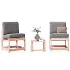 Houten loungeset van massief grenenhout voor in de tuin of op het terras - Natuurlijk douglashout / 1 - Tuinstoelen