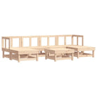Houten loungeset van massief grenenhout voor in de tuin of terras - Tuinsets