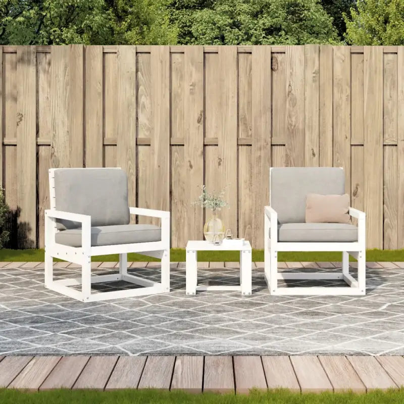 Houten Loungeset van Massief Grenenhout voor in de Tuin - Tuinsets