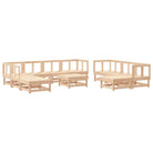 Houten loungeset van massief grenenhout voor in de tuin - Tuinsets