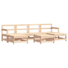 Houten loungeset van massief grenenhout voor in de tuin - Tuinsets
