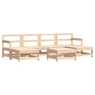 Houten loungeset van massief grenenhout voor in de tuin - Tuinsets