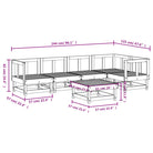 Houten loungeset van massief grenenhout voor tuin en terras - Tuinsets