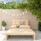 Houten loungeset van massief grenenhout voor tuin of terras - Natuurlijk grenenhout - Tuinsets