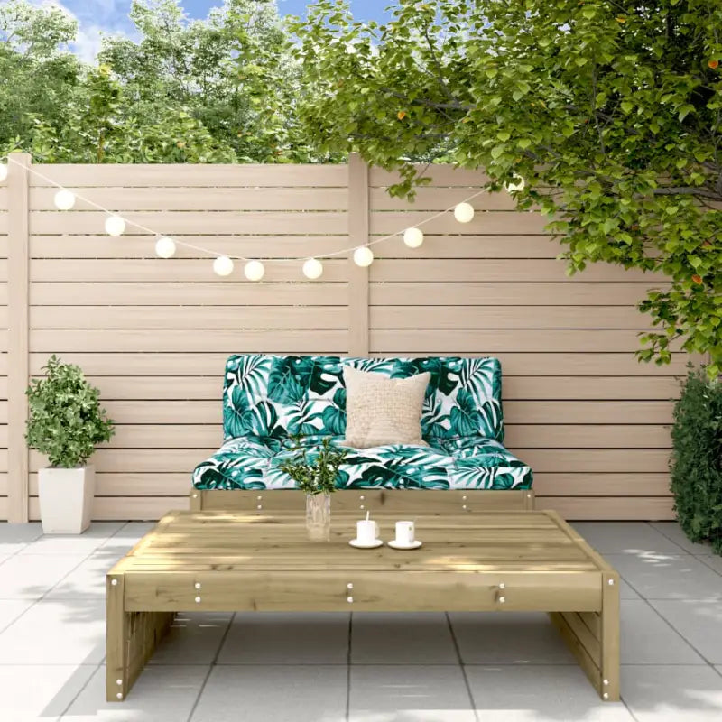 Houten loungeset van massief grenenhout voor tuin of terras - Donkerbruin - Tuinsets