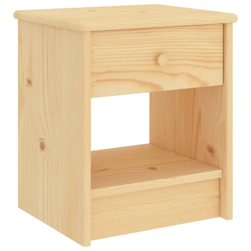 Houten nachtkastje van massief grenenhout een uniek meubelstuk - Lichthout / 1 - Nachtkastjes