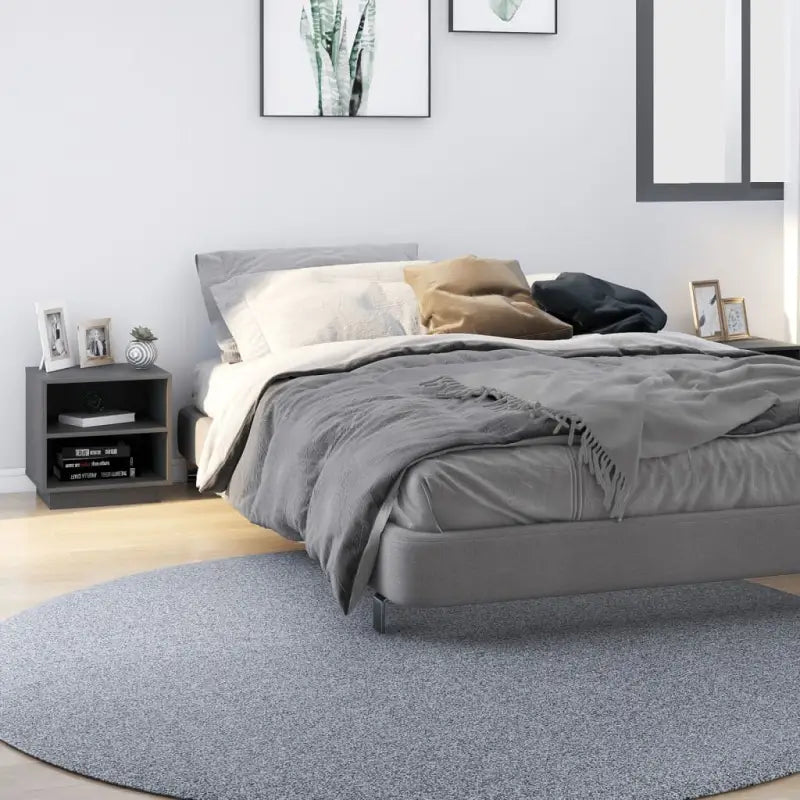 Houten nachtkastje van massief grenenhout met moderne charme - Grijs / 2 - Nachtkastjes