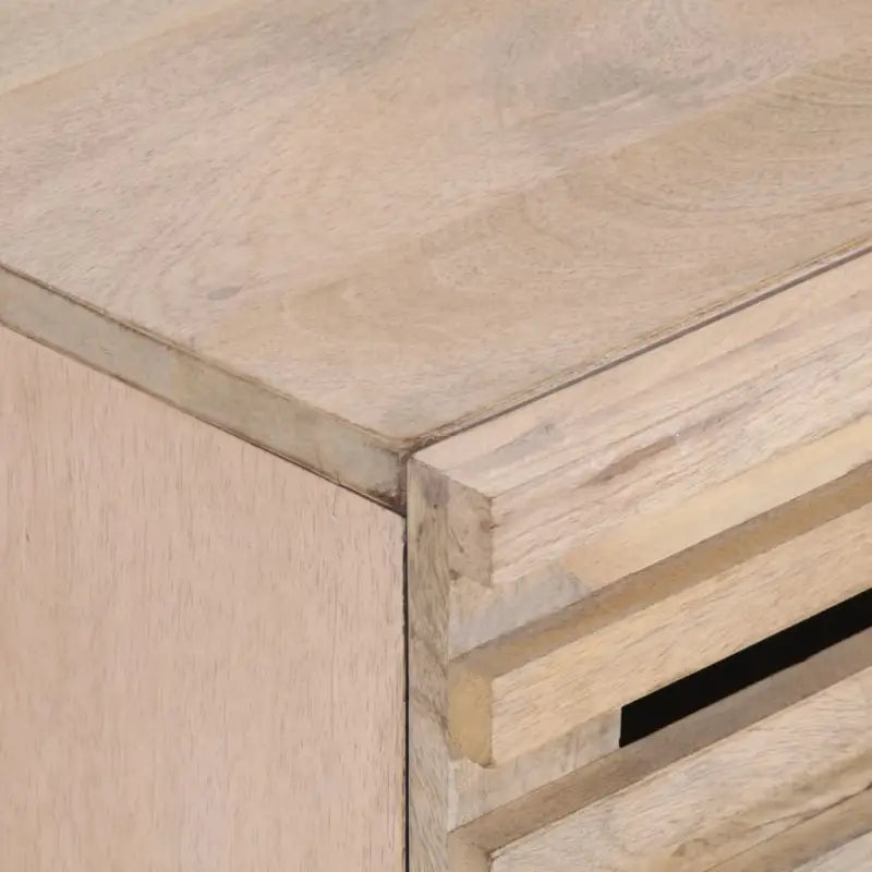 Houten nachtkastje van massief mangohout voor een stijlvolle slaapkamer - Nachtkastjes