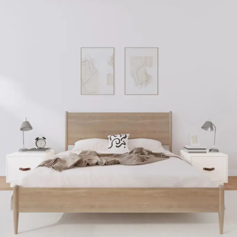 Houten nachtkastjes van massief grenenhout voor een elegant interieur - Nachtkastjes