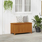 Houten opbergbox voor buiten van massief acaciahout met olieafwerking - 113 x 50 x 58 cm - Opbergboxen voor buiten