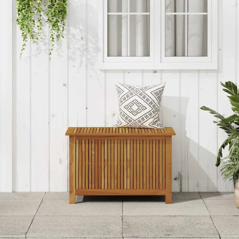 Houten opbergbox voor buiten van massief acaciahout met olieafwerking - 90 x 50 x 58 cm - Opbergboxen voor buiten