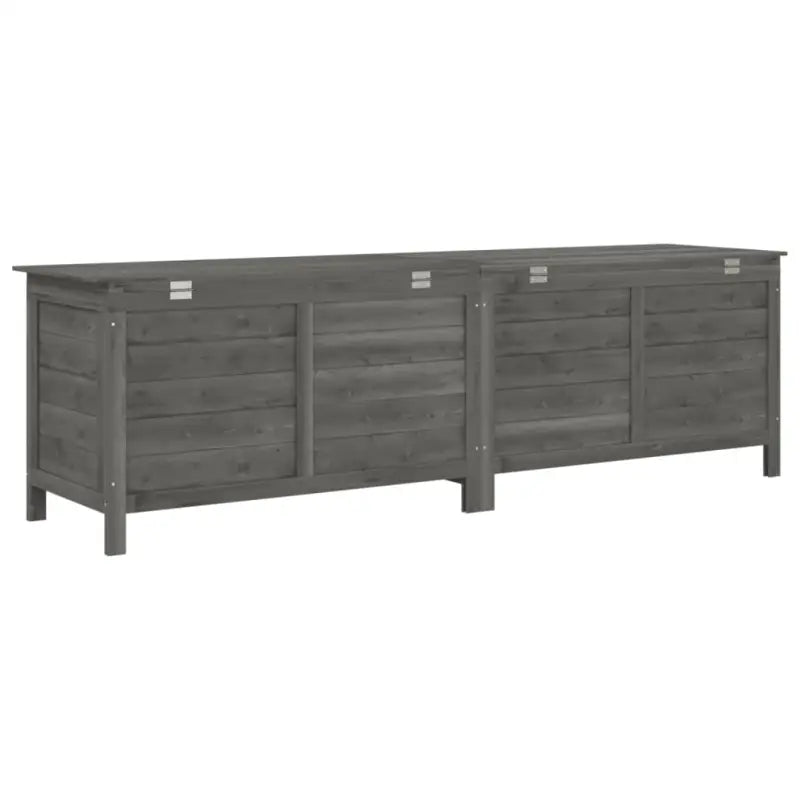 Houten opbergbox voor buiten van massief vurenhout voor binnen handbereik - Opbergboxen voor buiten