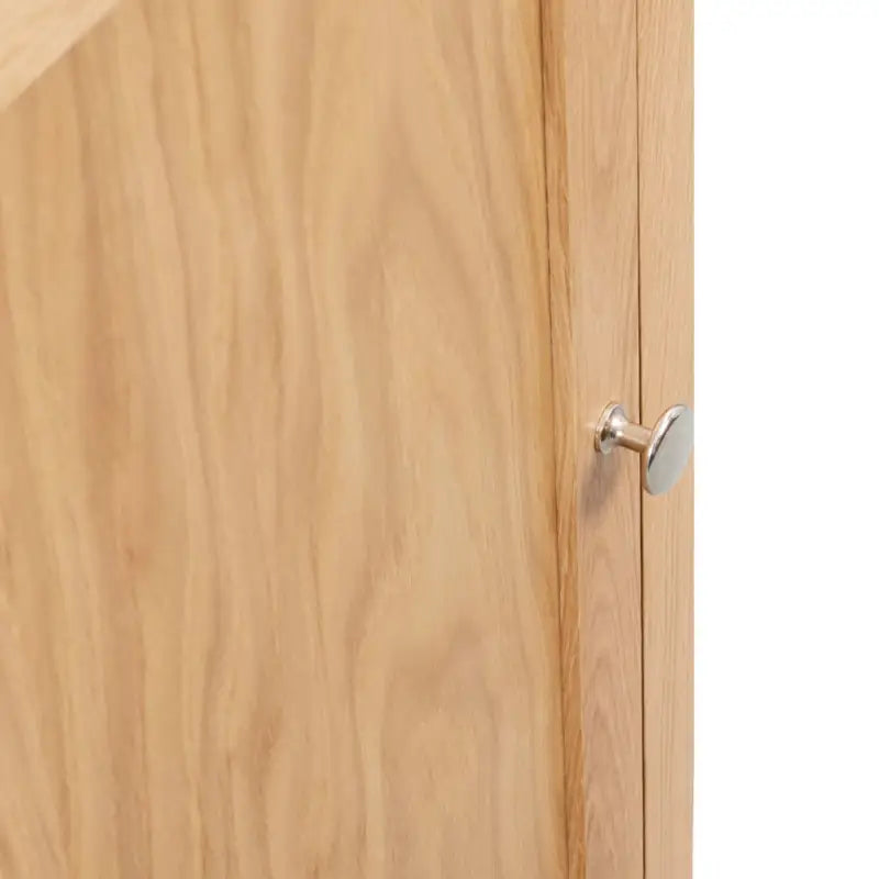 Houten opbergkast van massief eikenhout voor kleine ruimtes - Bruin / 1 - Opbergkasten & lockerkasten