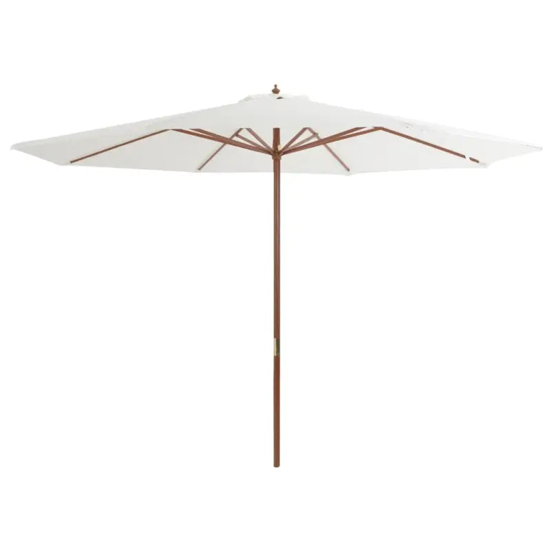 Houten paal parasol voor schaduw en UV-bescherming - Zandwit / 1 - Parasols en zonneschermen