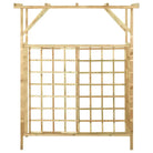 Houten pergola voor 2 containers van groen geïmpregneerd grenenhout - Tuinbogen latwerk & pergola’s