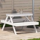 Houten picknicktafel van massief douglashout voor buitengebruik - Wit / 1 - Tuintafels