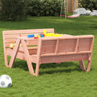 Houten picknicktafel van massief grenenhout voor kinderbaksesspellen - Natuurlijk douglashout / 1 - Tuintafels